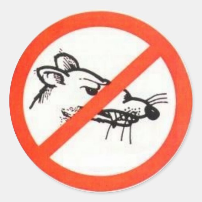 1.5" No Rat Sticker (Front)