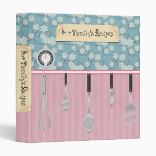 1.5" Our Family's Recipes Binder (customizable)