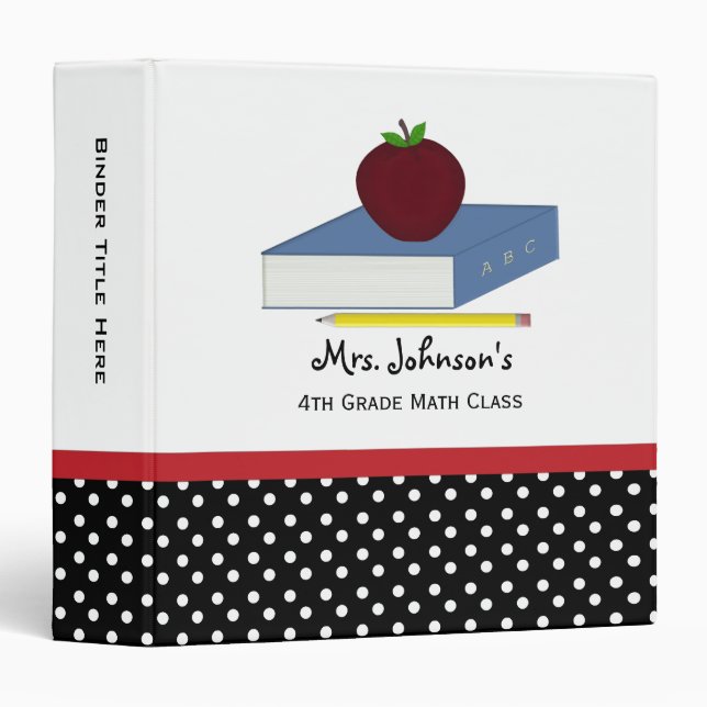 1.5" Personalized: Teachers Binder (Front/Spine)