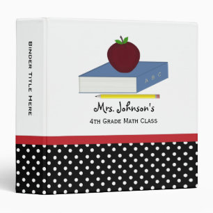 1,5" personnalisé : Classeur de professeurs