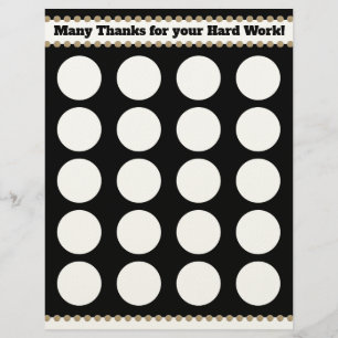 1.5" sticker employee recognition cubicle poster letterhead