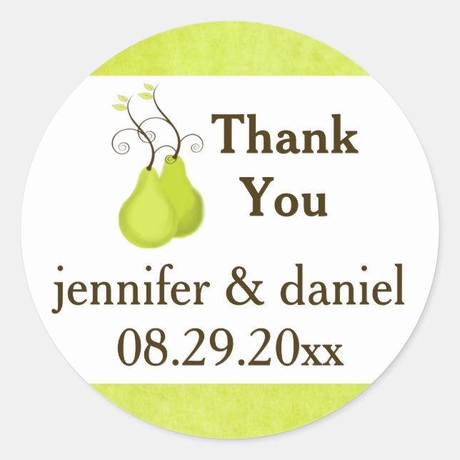 1.5" Wedding Favour Sticker | Perfect Pair (Front)