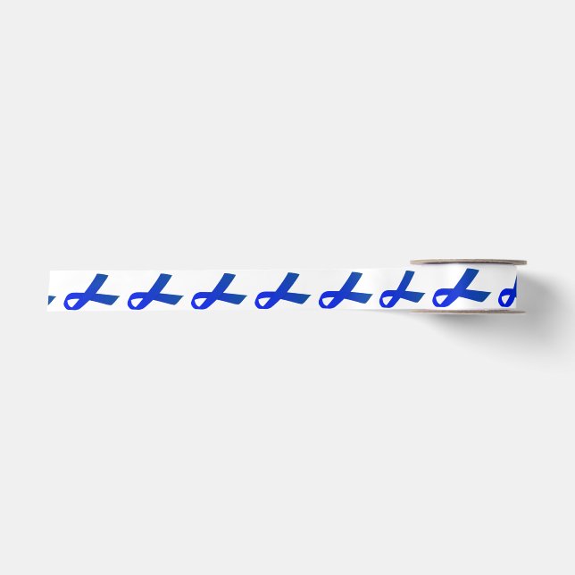 1.5" Wide Satin Colon Cancer Awareness Ribbon Satin Ribbon (Front)