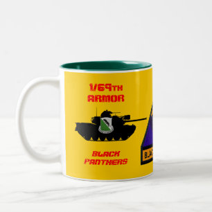 1/69th Armour Black Panthers Black Tank Mug