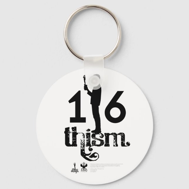 1/6thism_logo_01 keychain (Front)