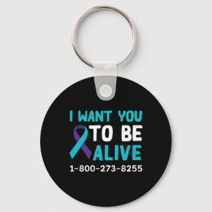 1 800 273 8255 - Suicide Prevention Day - Suicide Keychain