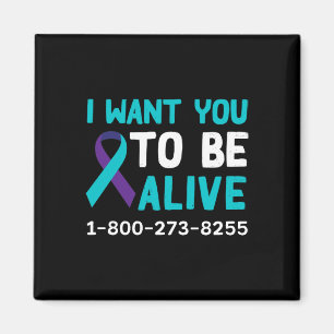 1 800 273 8255 - Suicide Prevention Day - Suicide  Magnet