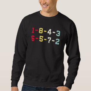 1-8-4-3-6-5-7-2 Firing Order Small Block Engine V8 Sweatshirt