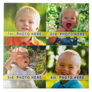 1 à 4, Carreaux d'image ou en tant que Trivets per