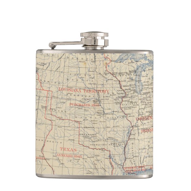 1 Accessions of territory Hip Flask (Front)
