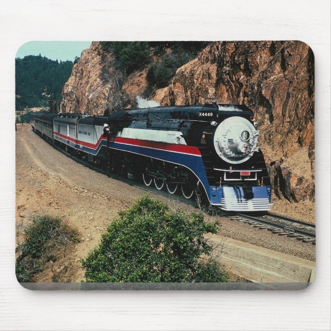1 American Freedom Train (SP) 4449, Cape Horn, CA Mouse Pad (Front)