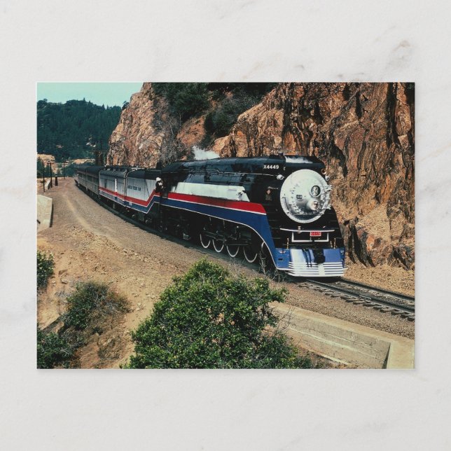 1 American Freedom Train (SP) 4449, Cape Horn, CA Postcard (Front)
