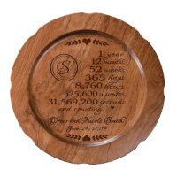 1 an et décompte Anniversaire en plaque de bois