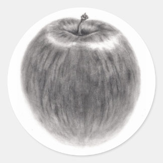 1 apple classic round sticker