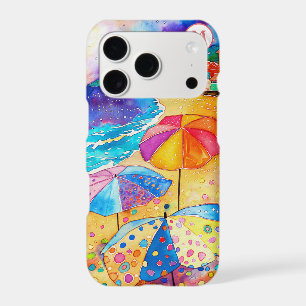 *~* 1 Aquarelle Mer Plage Sable Parapluie