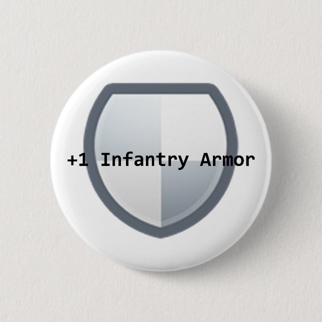 +1 Armour 2 Inch Round Button (Front)