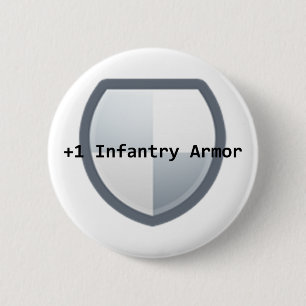 +1 Armour 2 Inch Round Button