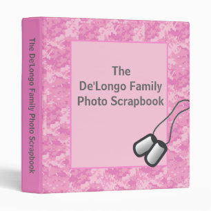1" ARMY ACU Camo Camouflage Photo Binder Scrapbook