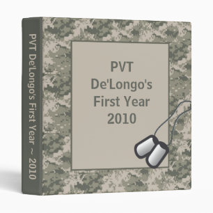 1" ARMY ACU Camo Camouflage Photo Binder Scrapbook