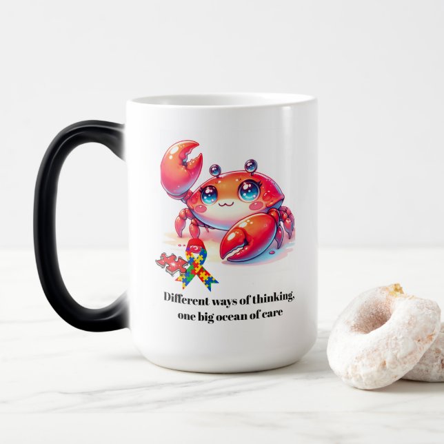 #1 Autism Awareness Magic Mug (With Donut)