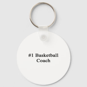 #1 Basketball Coach  Keychain