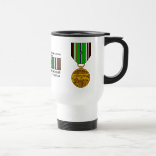 1 BATTLE STAR / WORLD WAR II VETERAN TRAVEL MUG