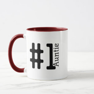 #1 Best Auntie Mug – Personalized Coffee Gift