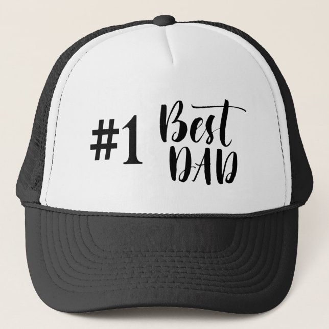 #1 Best Dad Trucker Hat (Front)
