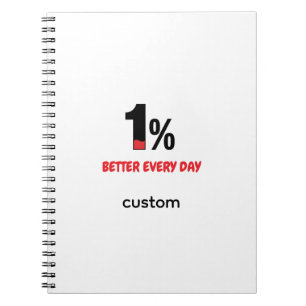 1% Better Every Day – Daily Progress Motivation Notebook