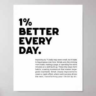 1% better every day motivational poster