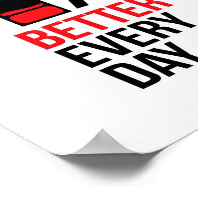 1% Better Everyday  Poster (Corner)