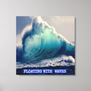 1.Blue ocean waves,gifts for ocean lover Canvas Print
