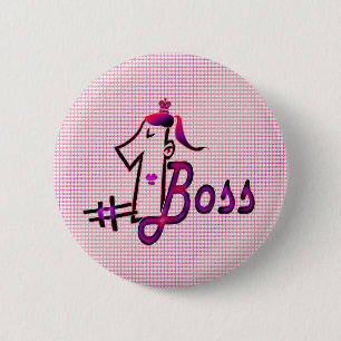 #1 boss 2 inch round button