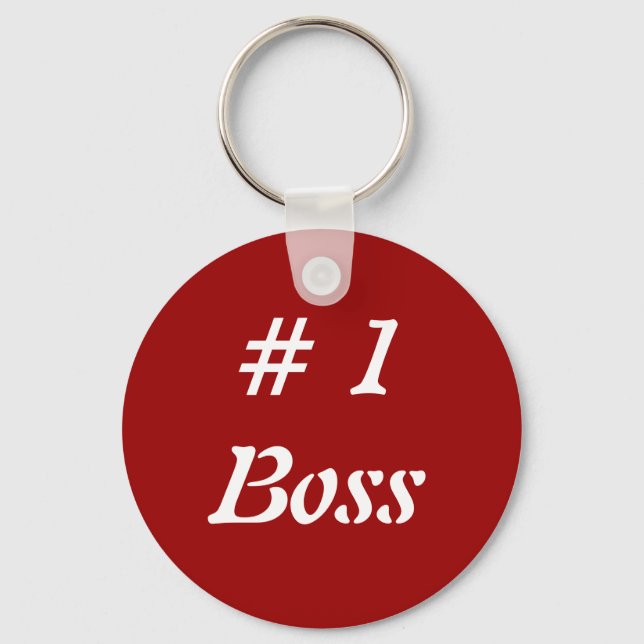 #1 Boss Keychain (Front)
