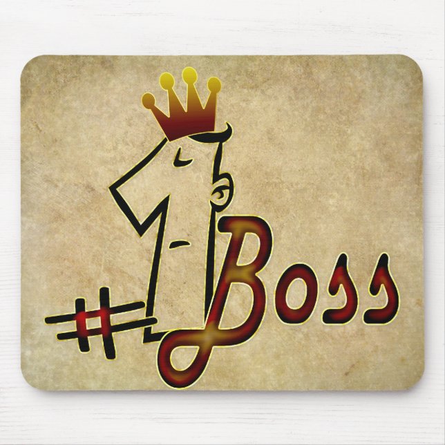 #1 boss mouse pad (Front)
