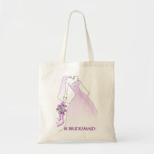#1 Bridesmaid Tote Bag