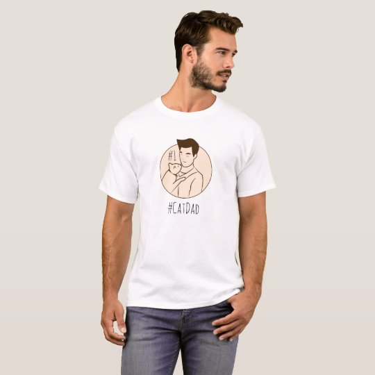 #1 Cat Dad T-Shirt