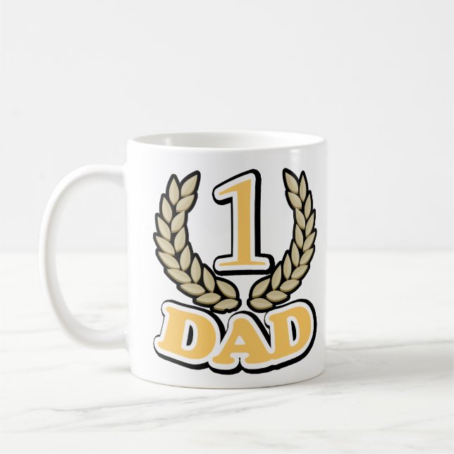 #1 CHAMPION Dad coffee mug cup (Left)