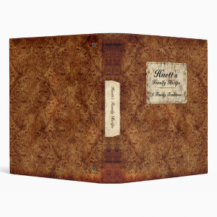 1" classeur vintage de recette de famille