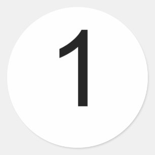 1 CLASSIC ROUND STICKER