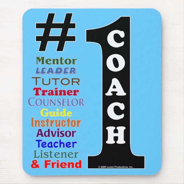 #1 Coach Mousepad (Front)