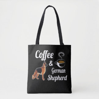 1 Coffe And German Shepherd Tote Bag