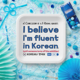 #1 Confession of a K-drama Addict    Paper Plate