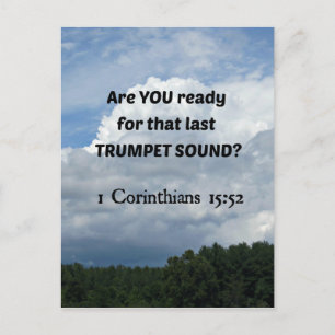 1 Cor. 15:52 - The Rapture! Postcard