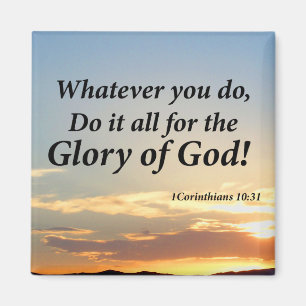 1 Corinthians 10:31 Magnet