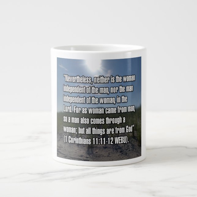 1 Corinthians 11:11-12 WEBU Mug (Front)