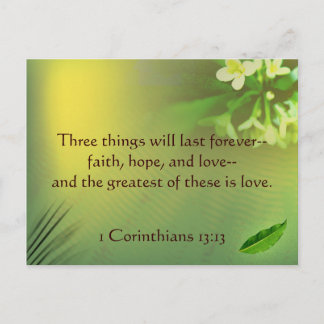 1 Corinthians 13:13 Postcard