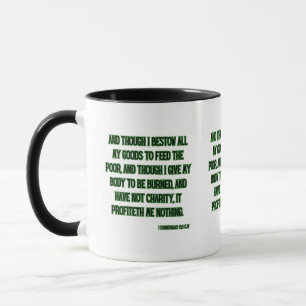 1 Corinthians 13:3 KJV Bible Verse Two-Tone Mug