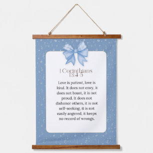 1 corinthians 13 4 5, love is patient love is kind hanging tapestry