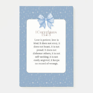 1 corinthians 13 4 5, love is patient love is kind post-it notes